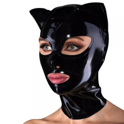 LateXcite Cagoule Cat Fetish Noire